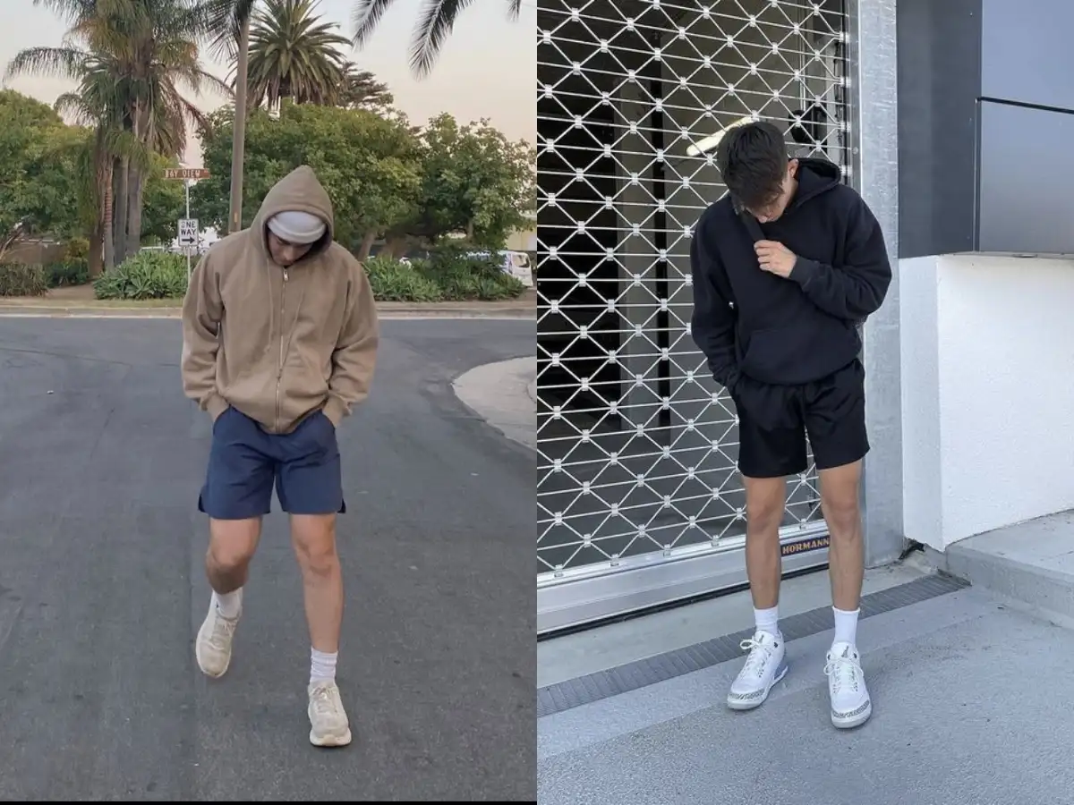 Áo hoodie mỏng thích hợp cho buổi tối se lạnh trên biển