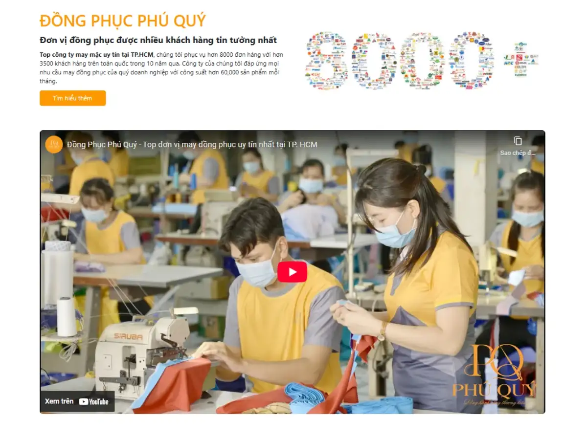 Phú Quý hướng đến việc cung cấp đồng phục với giá cả cạnh tranh