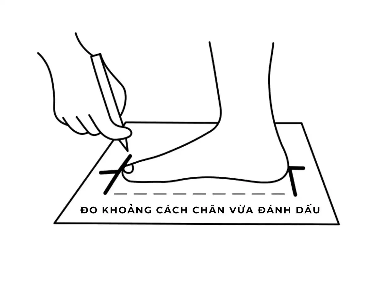 Cách đo size chân tại nhà