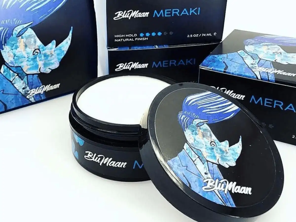 Blumaan Original Styling Meraki có chất sáp kem màu trắng, rất nhẹ và mềm