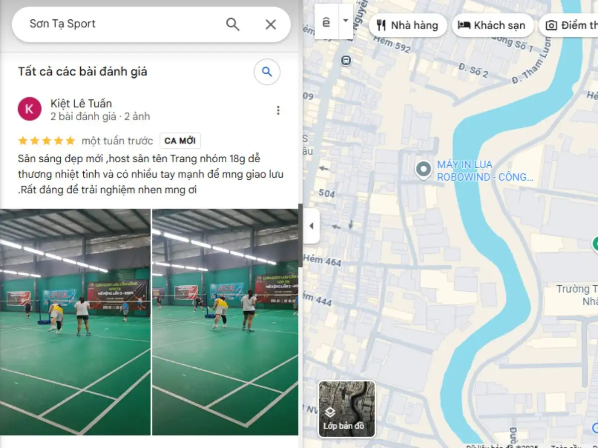 Đánh giá sân Sơn Tạ