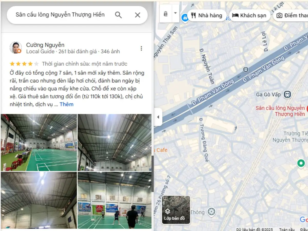 Đánh giá sân Nguyễn Thượng Hiền