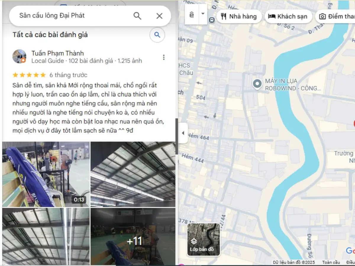 Đánh giá sân Đại Phát
