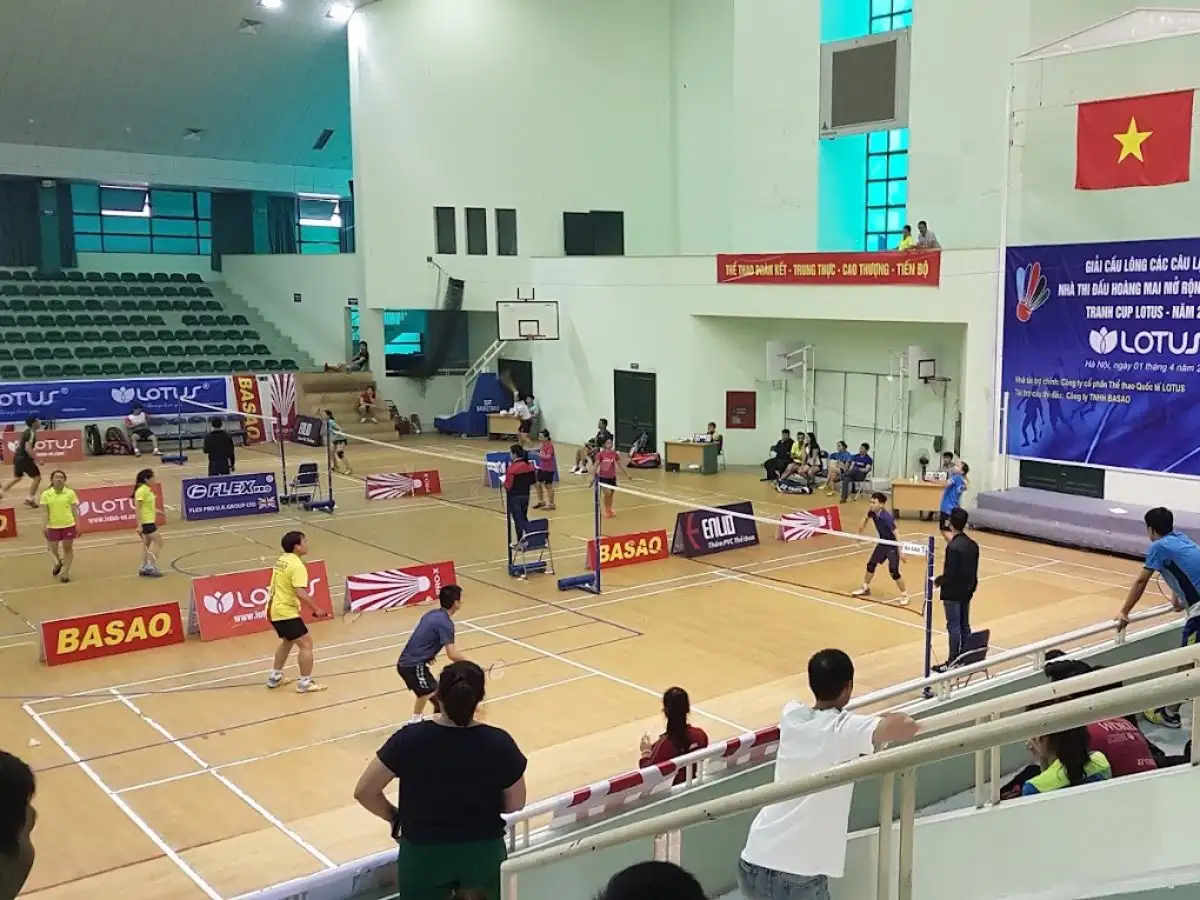 Nhà thi đấu Hoàng Mai cung cấp điều kiện và thi đấu chuyên nghiệp