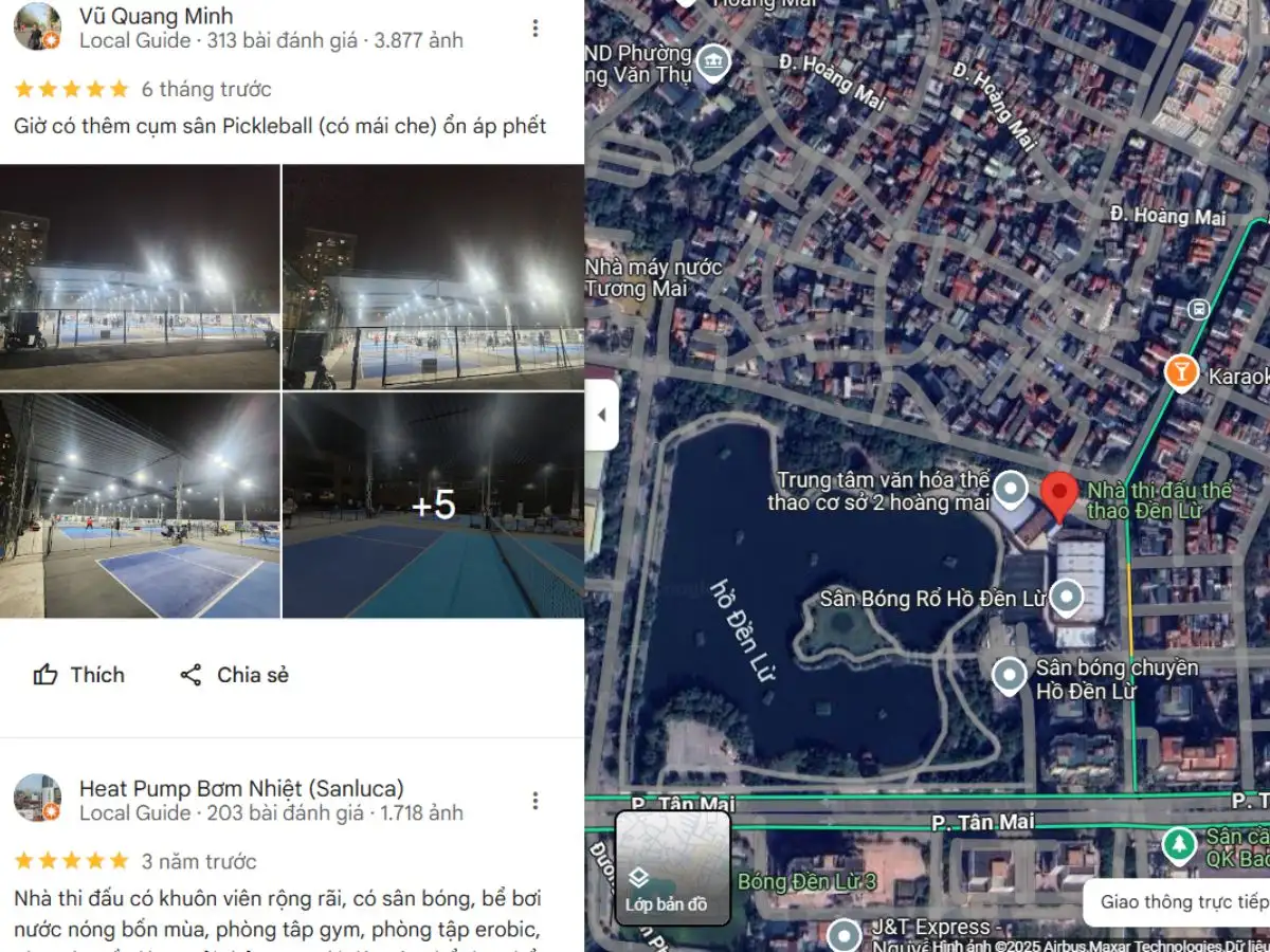 Review thực tế về sân 