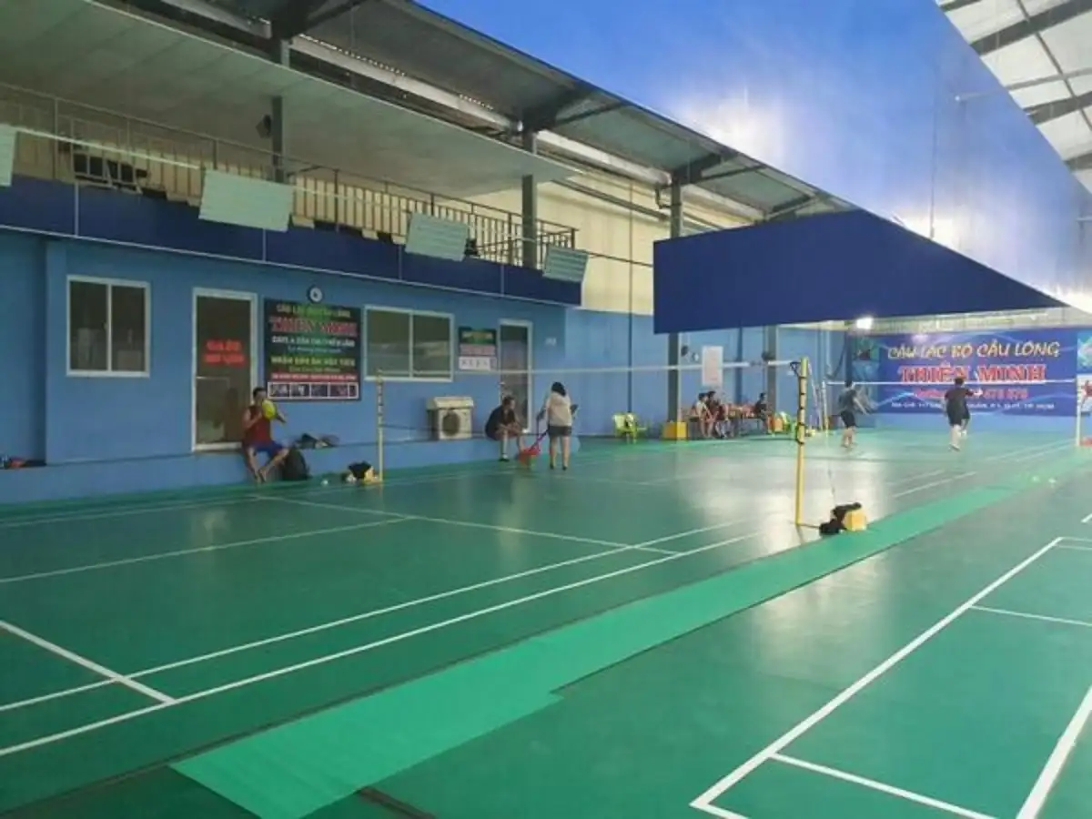Sân cầu lông Thiên Minh sở hữu nhiều tiện ích nổi bật 
