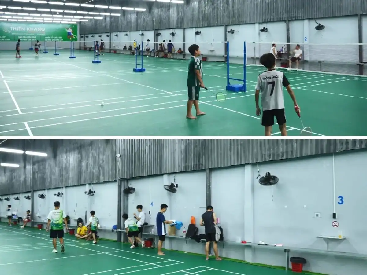 Sân Thiên Khang có không gian rộng rãi và thoáng đãng