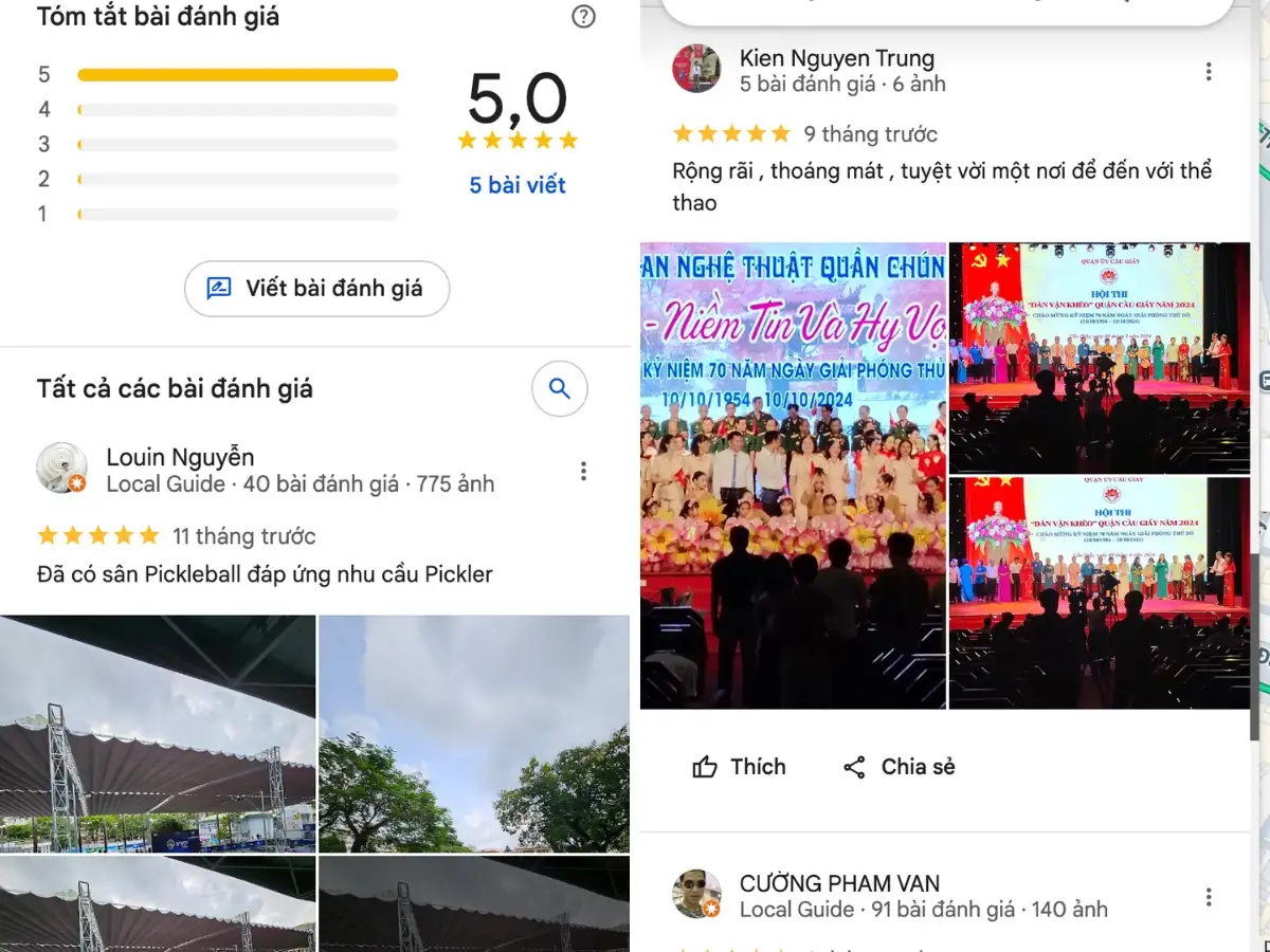 Đánh giá của các vợt thủ khi trải nghiệm thực tế tại sân:
