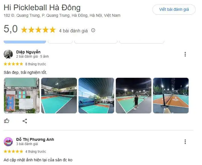 Sân Hi Pickleball mang đến trải nghiệm tốt cho người chơi