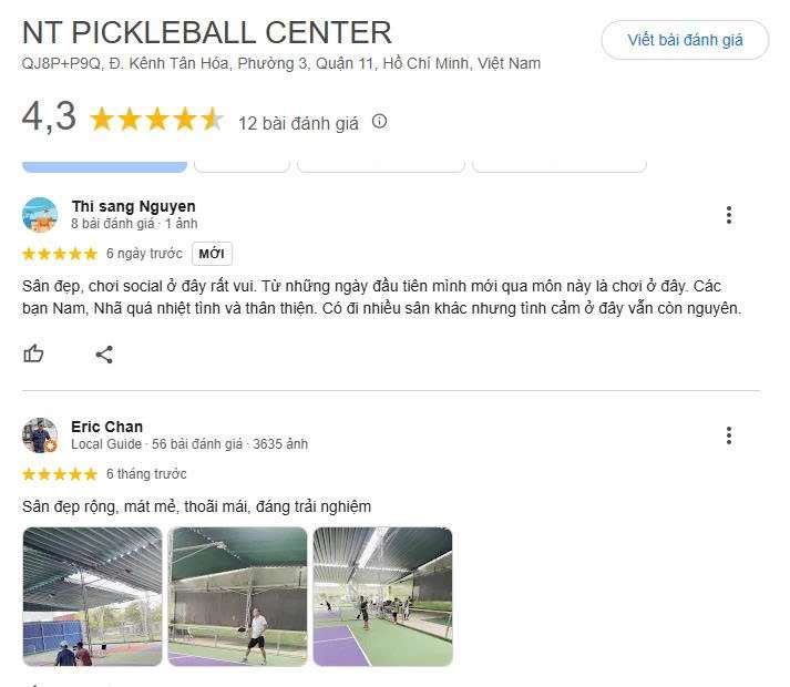 Tổng hợp những đánh giá về sân Pickleball Center Quận 11