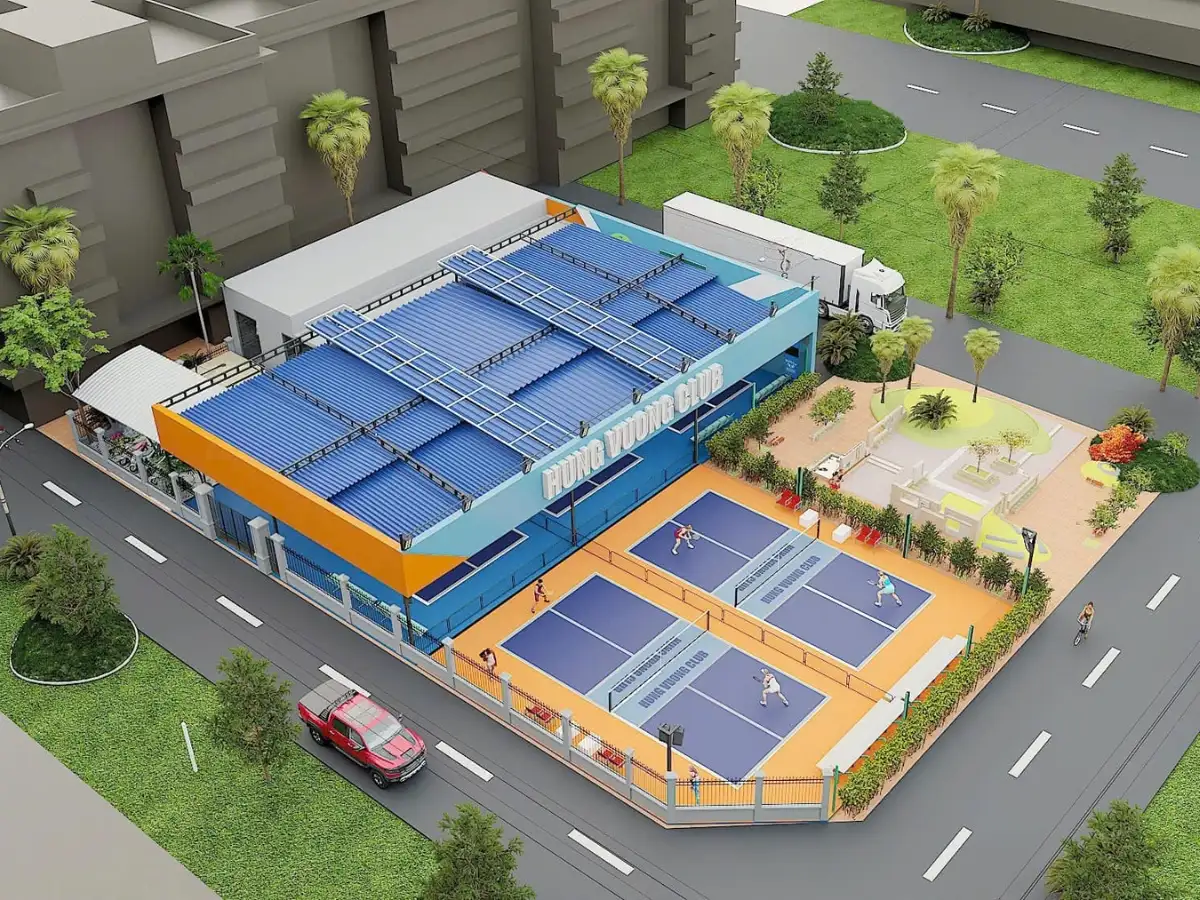 Sân Pickleball tại trường THPT Hùng Vương quận 5