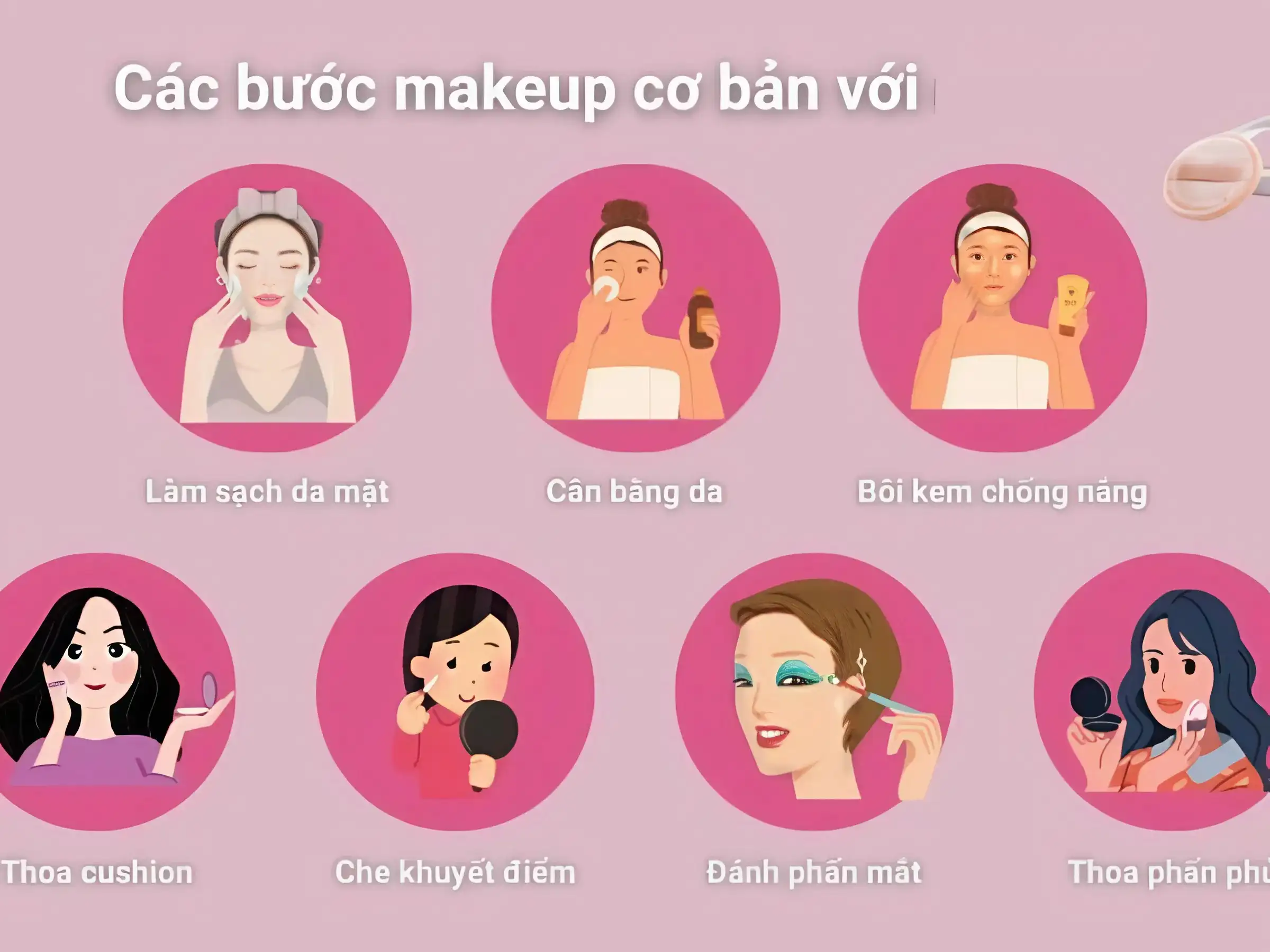 Các bước trang điểm cơ bản