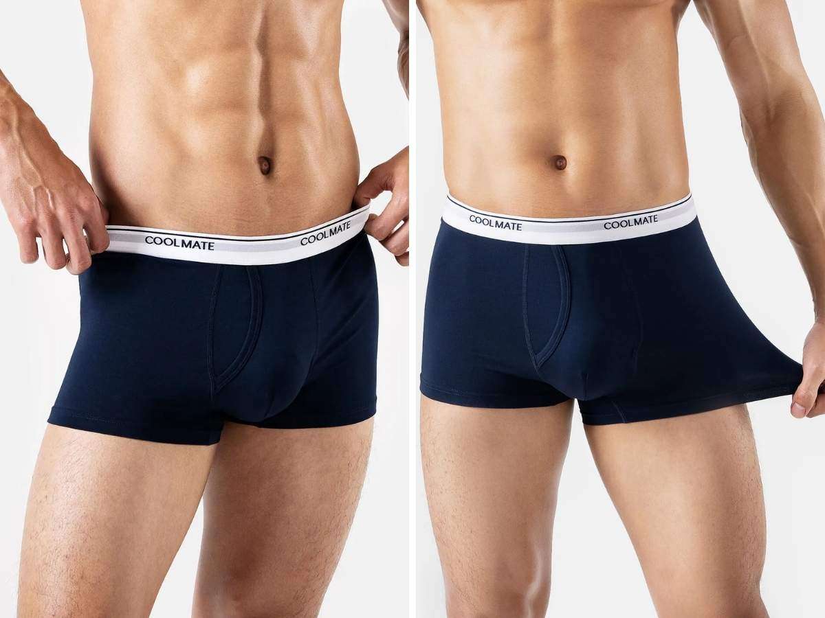 Quần lót nam Trunk Bamboo khe moi của Coolmate