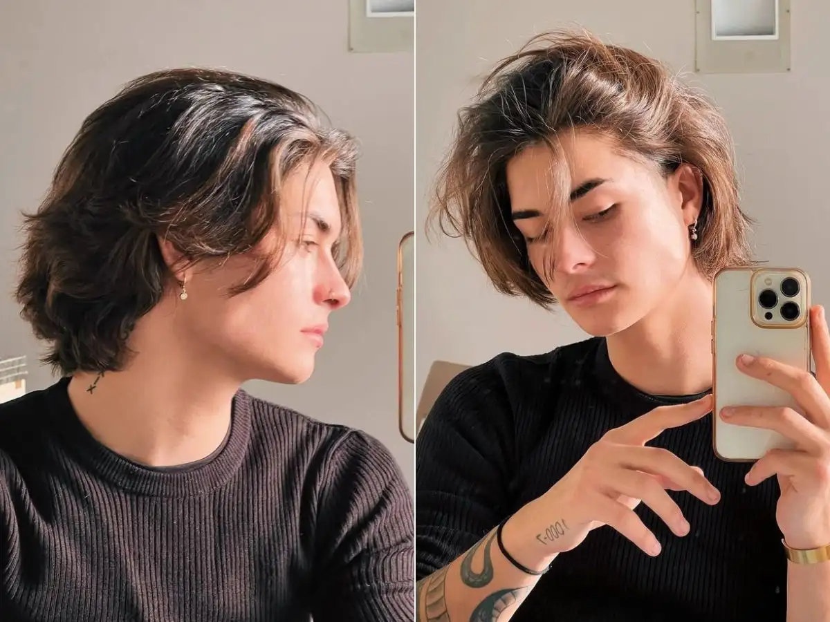 Kiểu tóc này kết hợp giữa phần undercut hai bên và đỉnh tóc để dài
