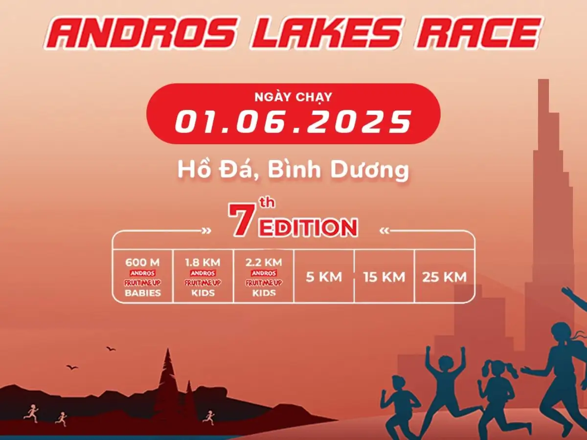 Giải chạy The Lakes Race được tổ chức tại Bình Dương