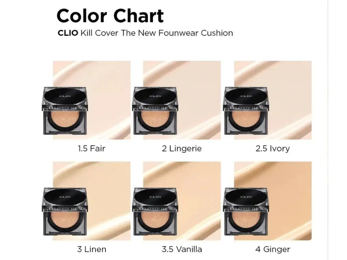 Clio Kill Cover The New Founwear Cushion Che Phủ Đỉnh Cao, Bền Màu Bất Chấp