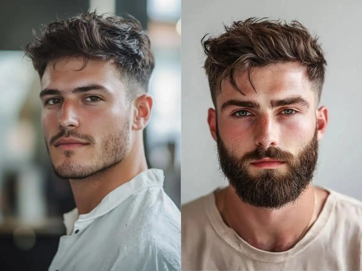 Fringe Up là kiểu tóc mà phần mái được để dài và vuốt dựng lên hoặc vuốt chéo lên