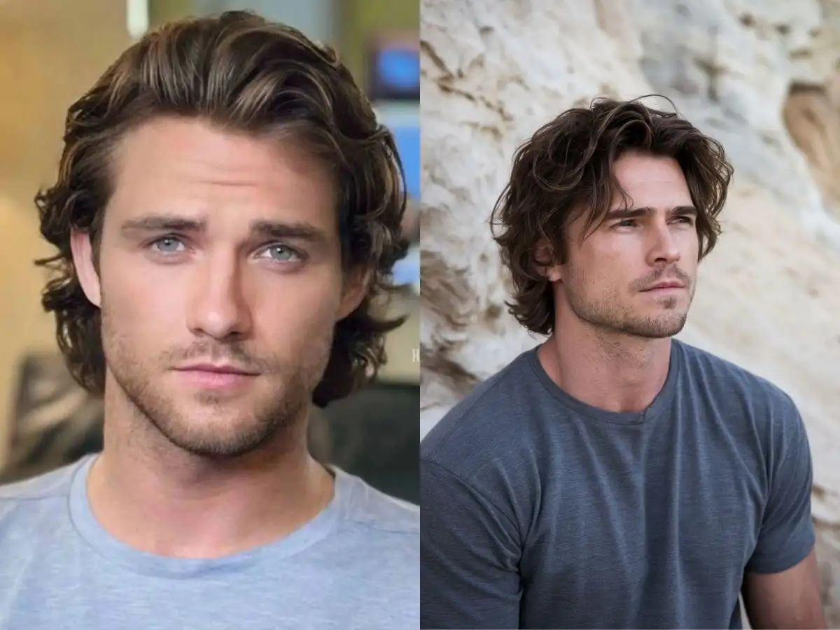 Bro Flow là kiểu tóc dài tự nhiên, thường có độ dài chạm vai hoặc qua tai