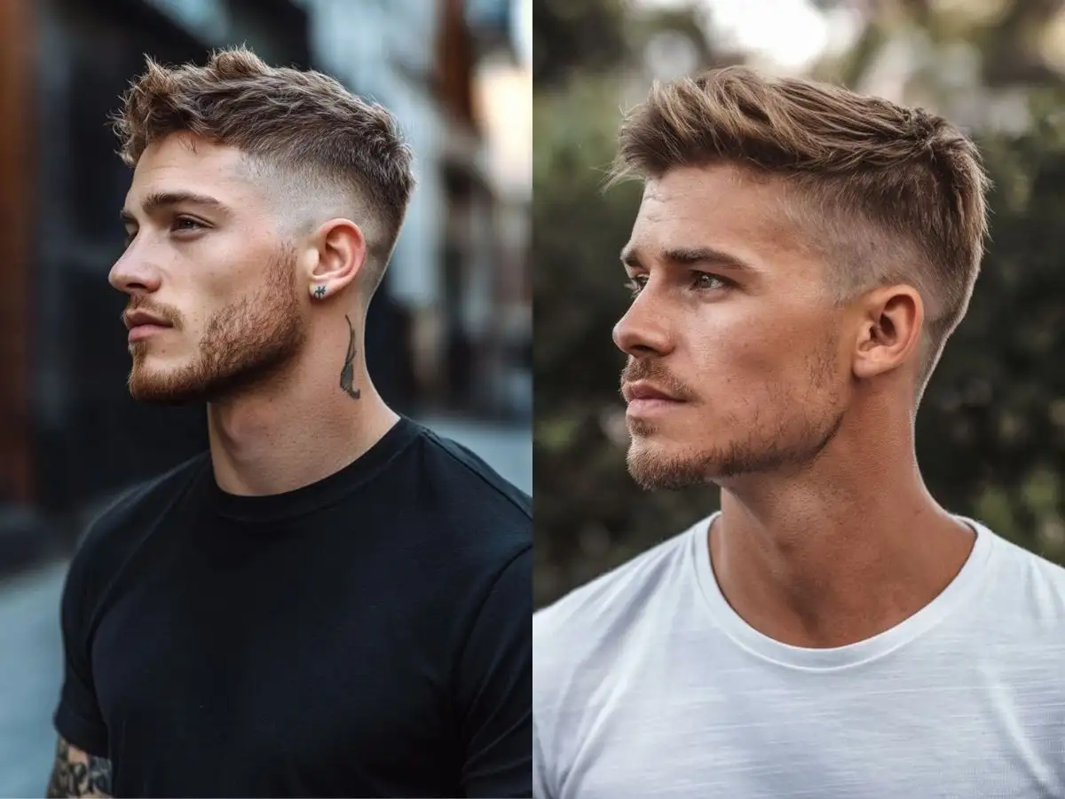 Faux Hawk có phần tóc hai bên được cắt ngắn hơn nhưng không cạo sát