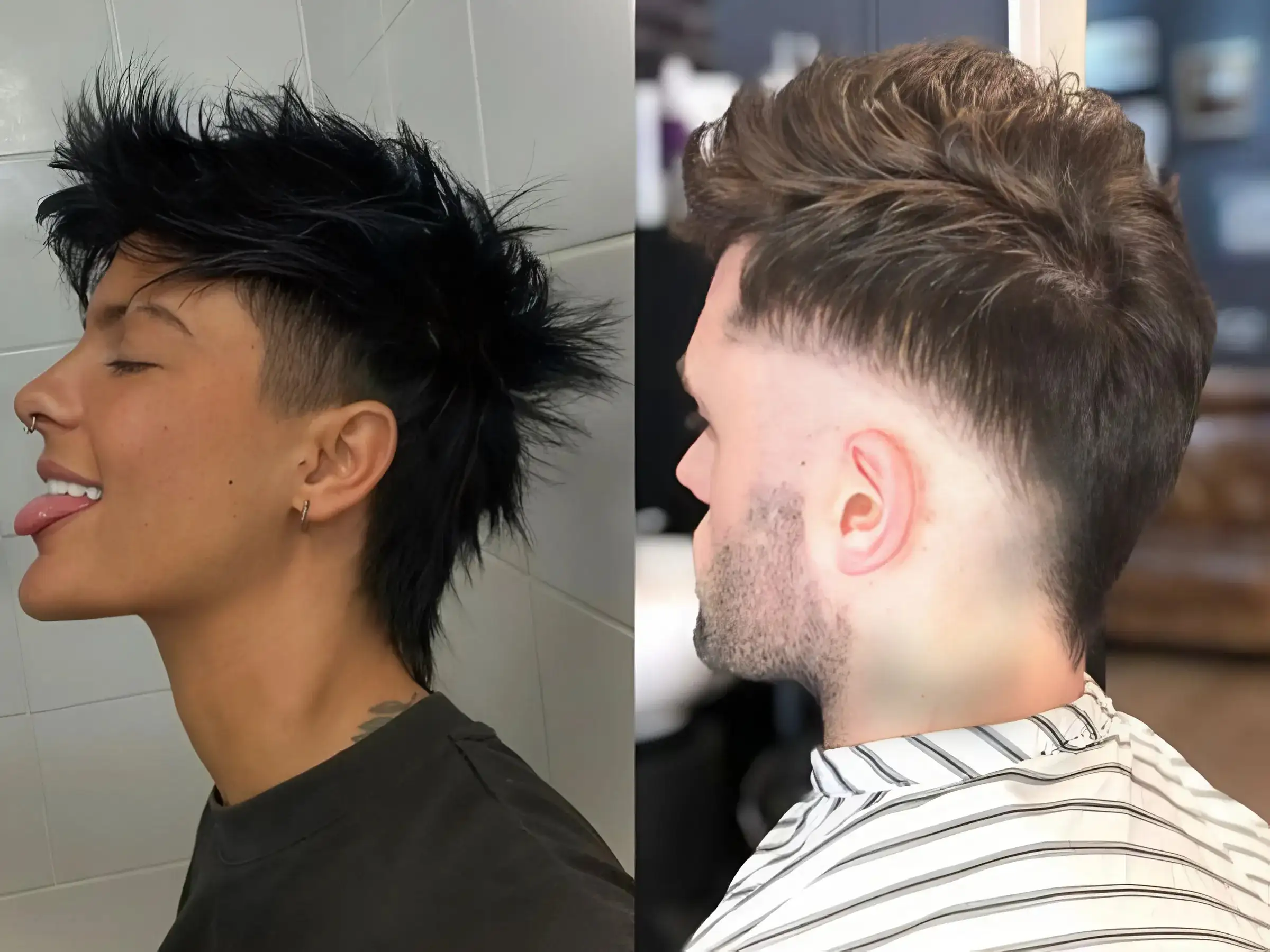 Kiểu tóc Side Part Undercut để gáy