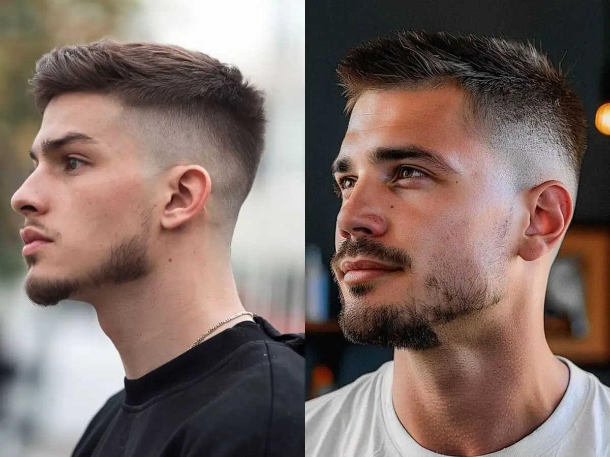 Mid Fade có đường cạo mờ bắt đầu từ khoảng giữa hai bên đầu