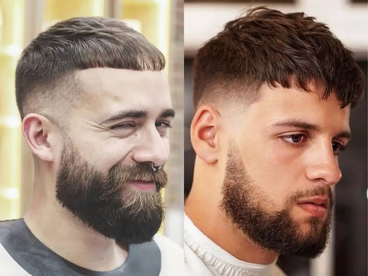 Caesar Cut là kiểu tóc ngắn với phần mái được cắt ngang