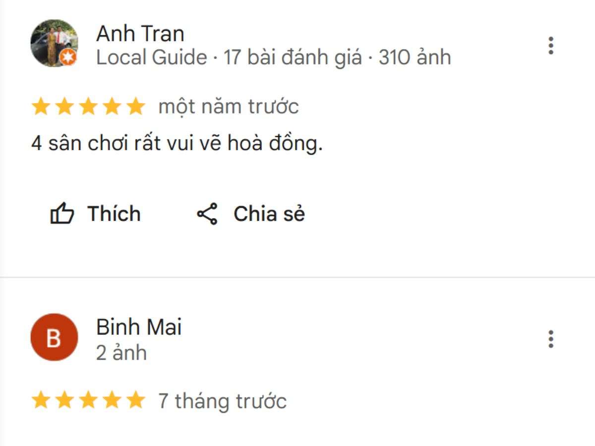 Review từ người chơi về Sân Cầu Lông Sky