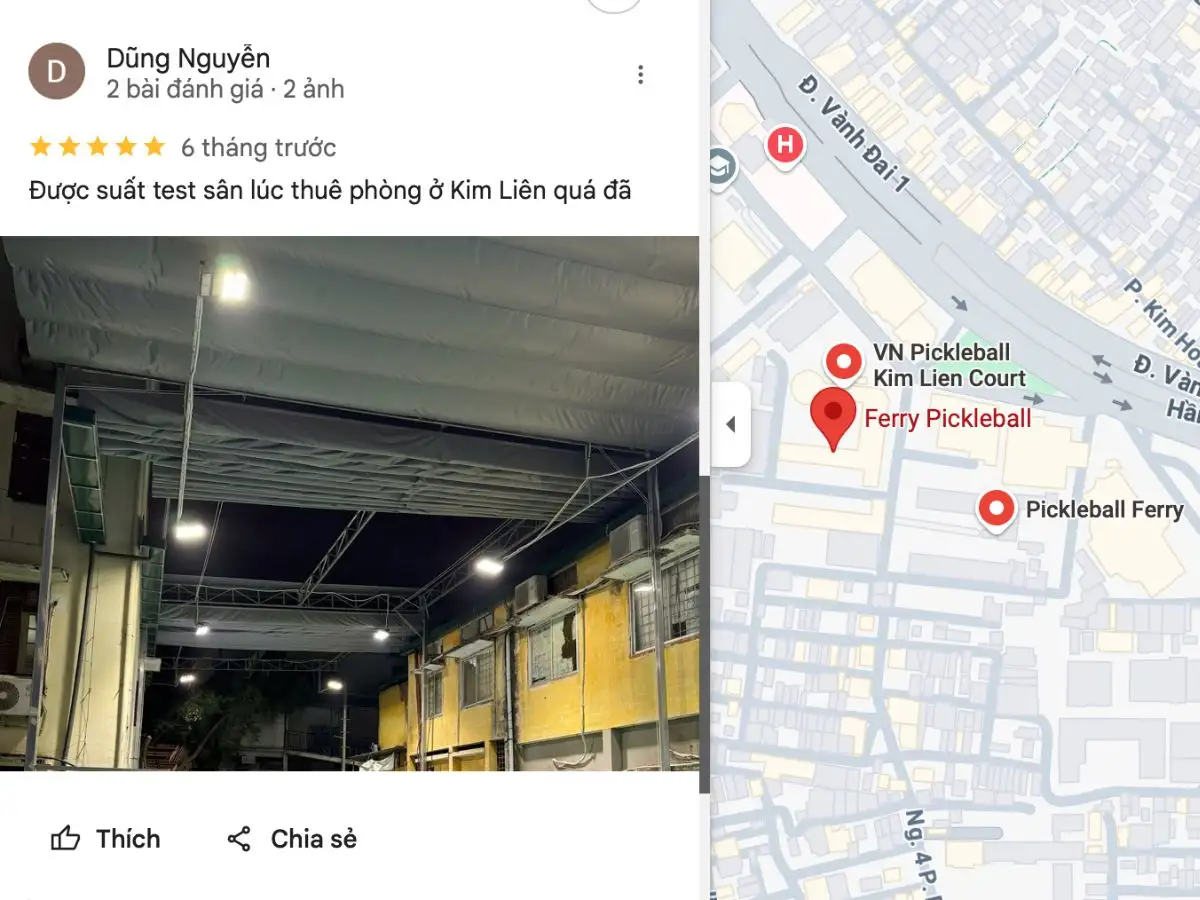 Đánh giá của khách hàng về sân Pickleball Đống Đa Ferry