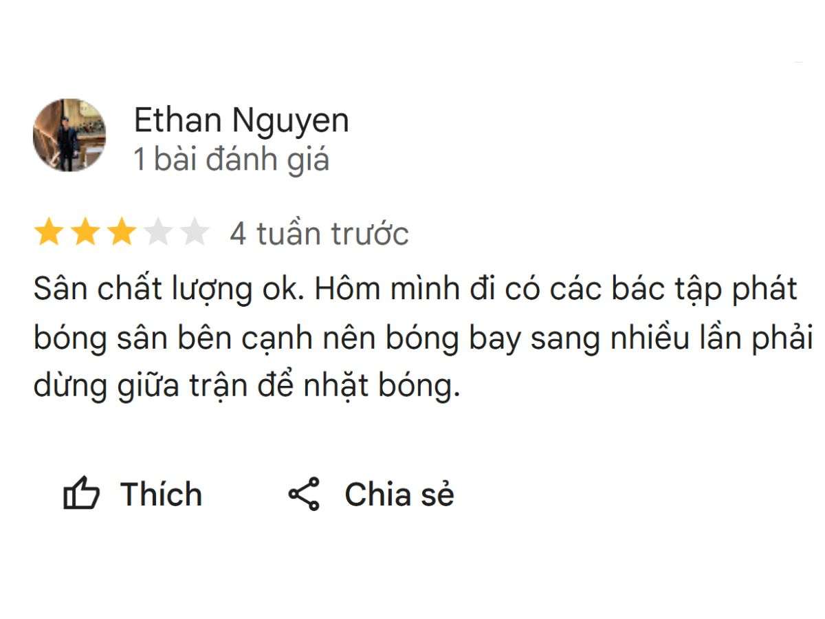 Đánh giá của người chơi tại Sân VMC Pickle Ball