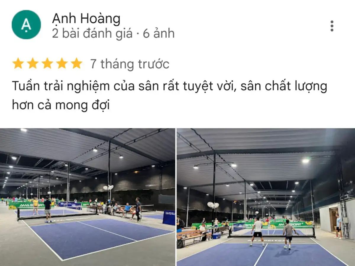  Đánh giá của người chơi tại sân Pickleball Mỹ Đình