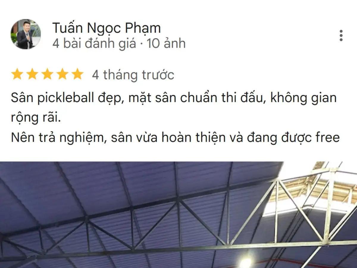 Đánh giá của người chơi tại Sân Pickleball The Capital Pick & Hoop
