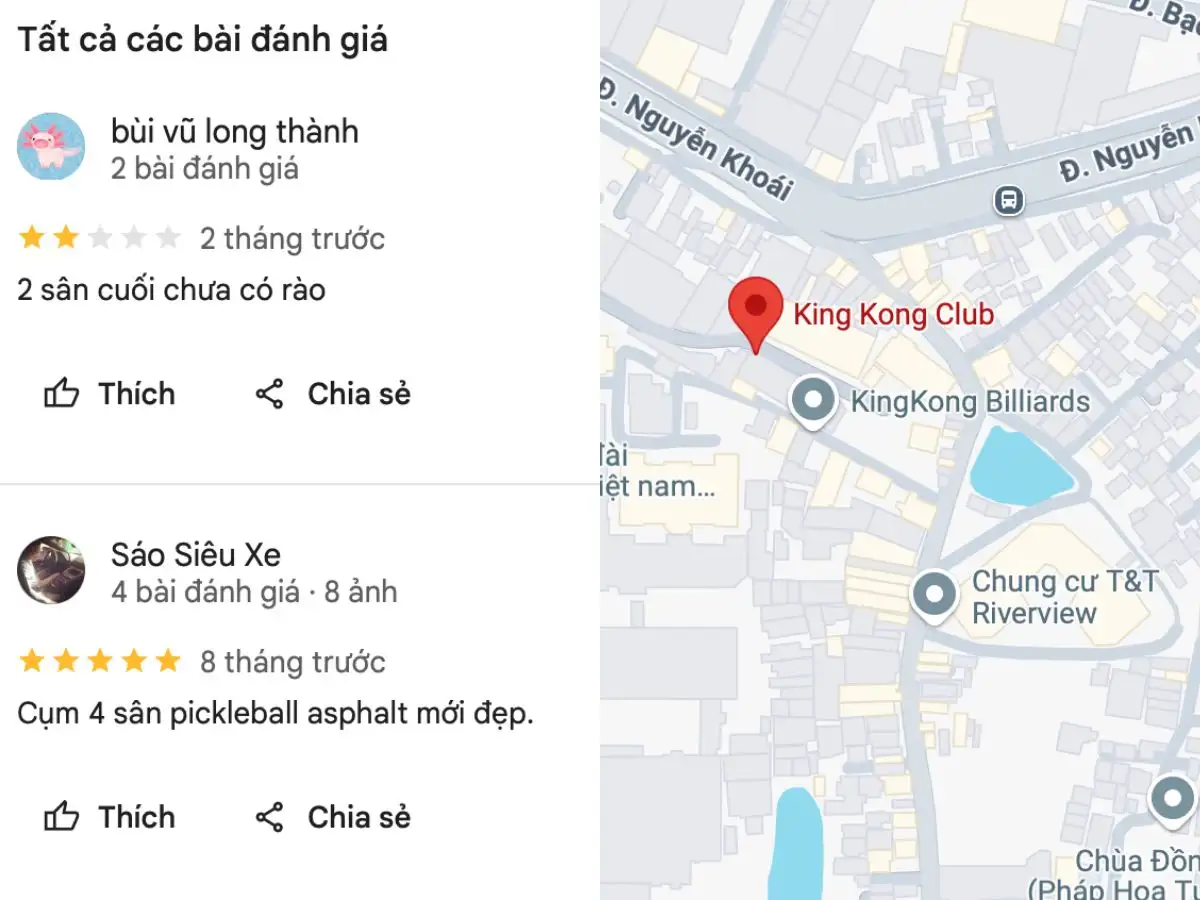 Tổng hợp review về Sân Pickleball King Kong