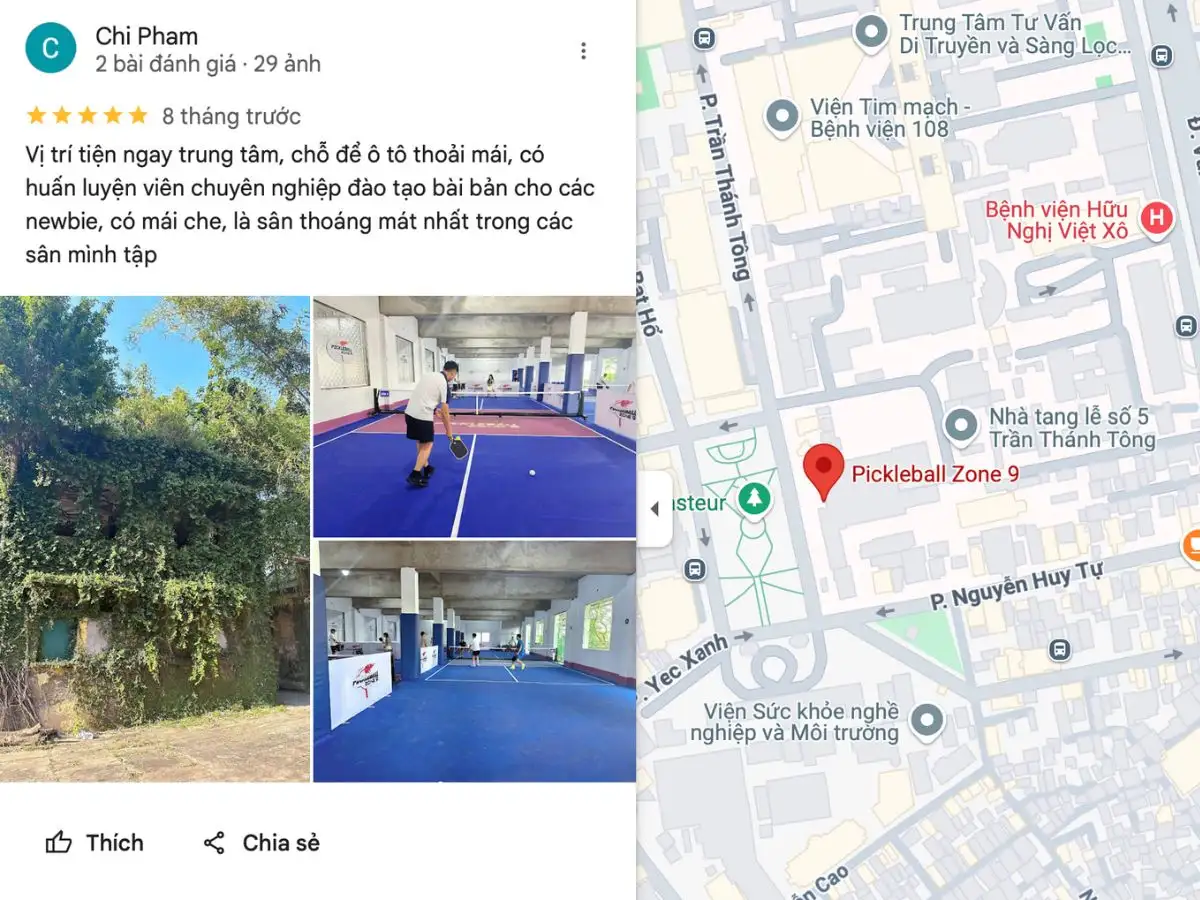 Tổng hợp các review về Sân Pickleball Zone 9