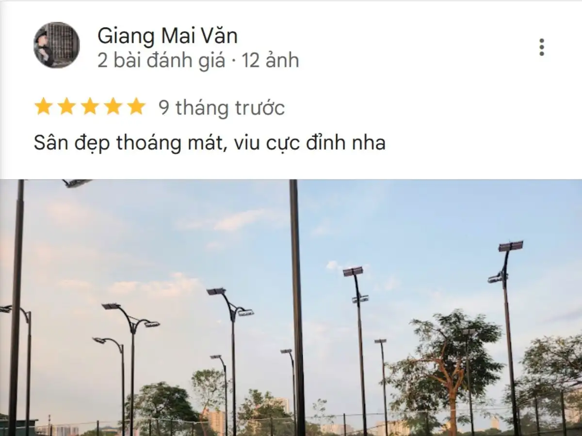 Đánh giá của người chơi về Sân Pickleball Hồ Định Công 2