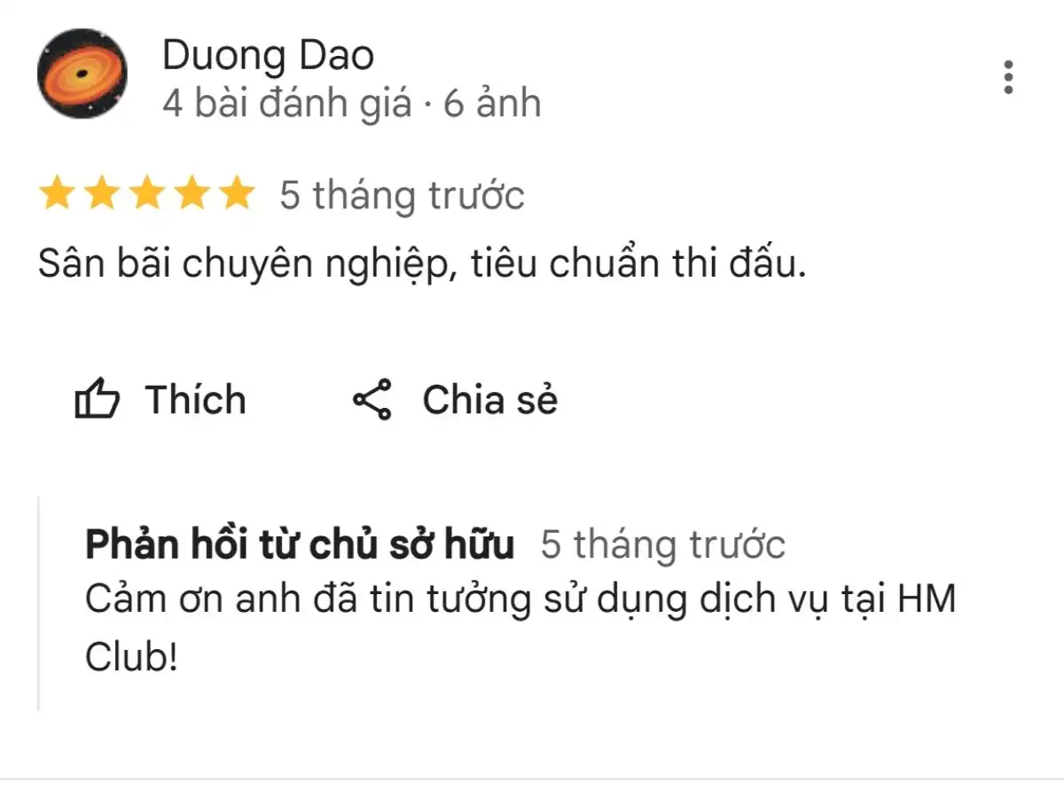 Đánh giá của người chơi về Sân Pickleball Hoàng Mai