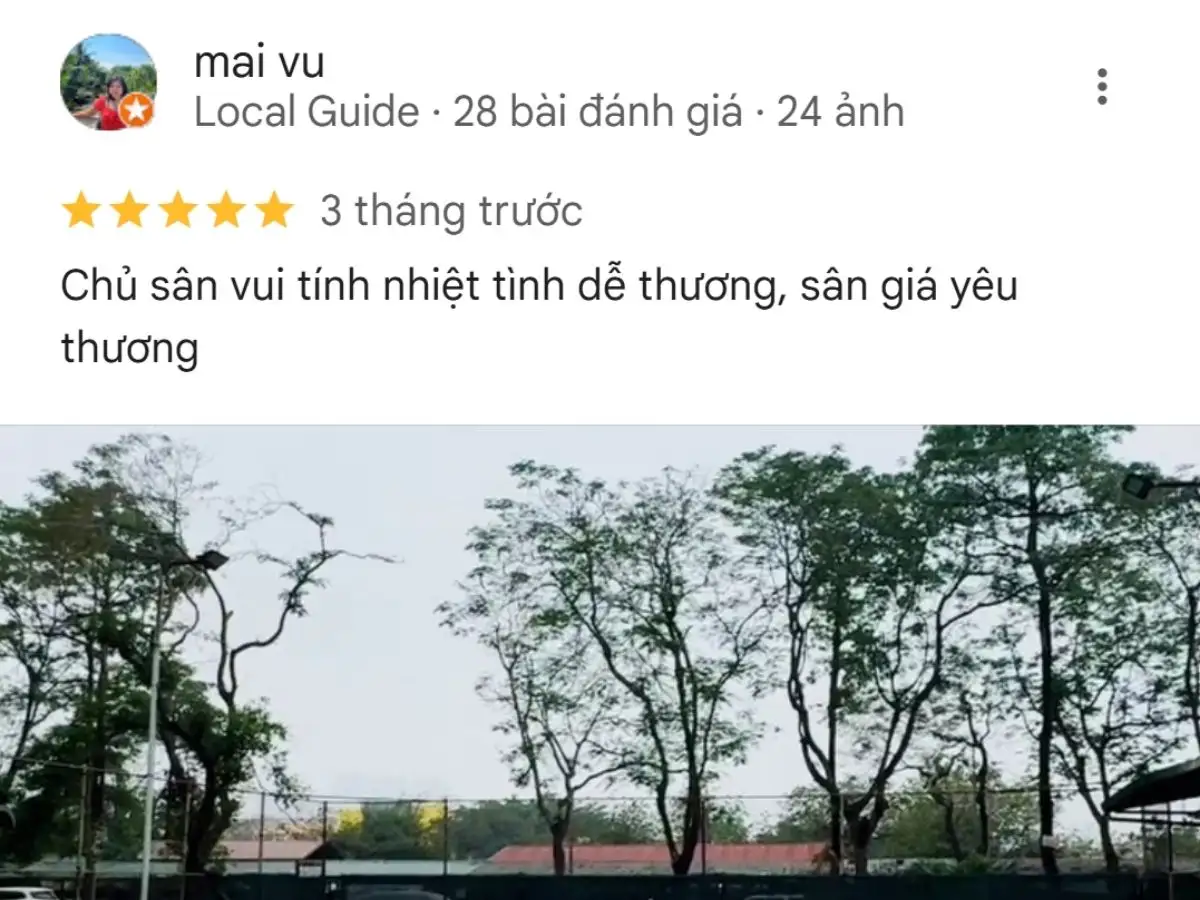 Đánh giá của người chơi về Sân Pickleball tại Định Công
