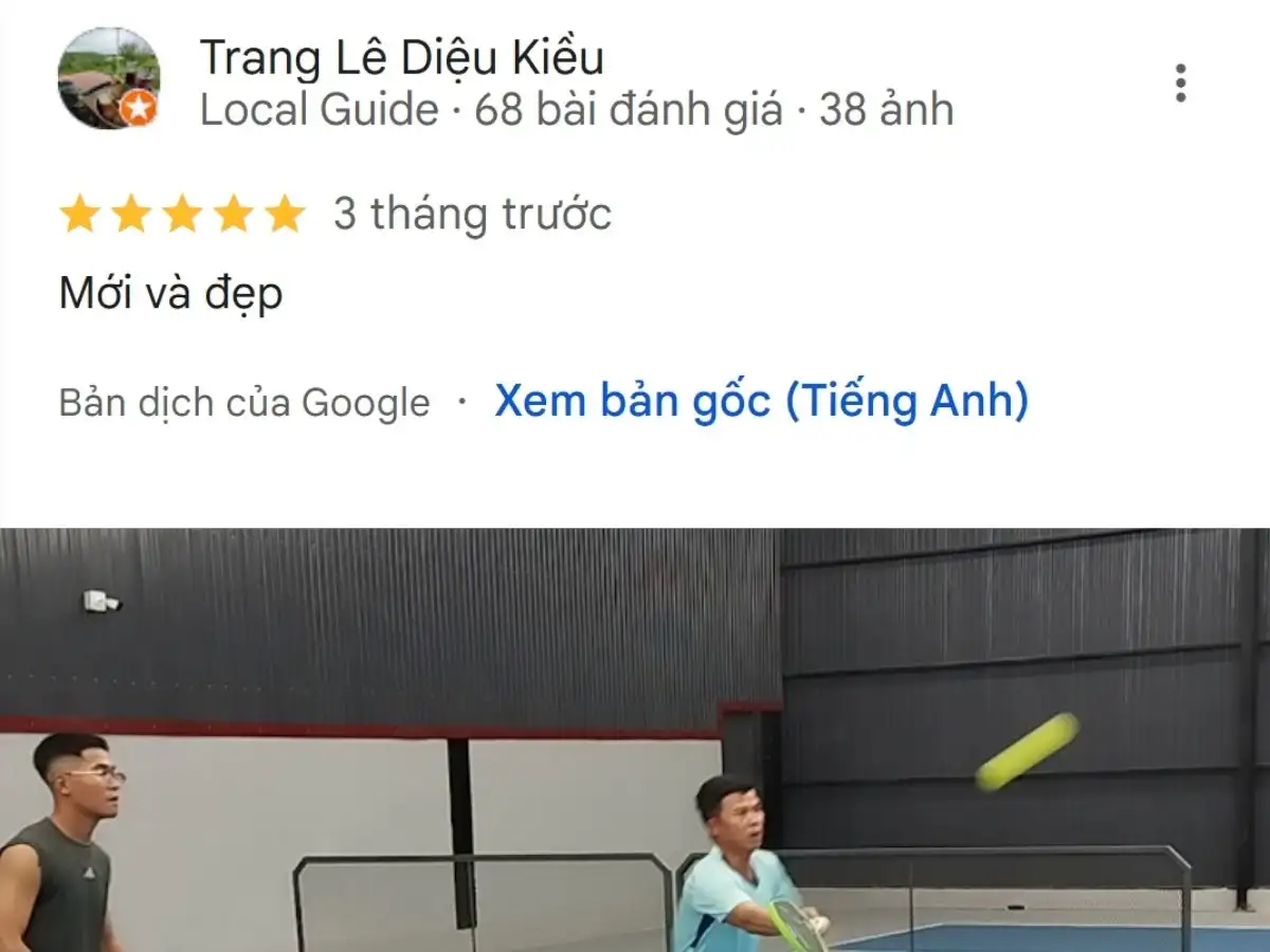  Đánh giá của người chơi về Sân DC Pickleball Hub