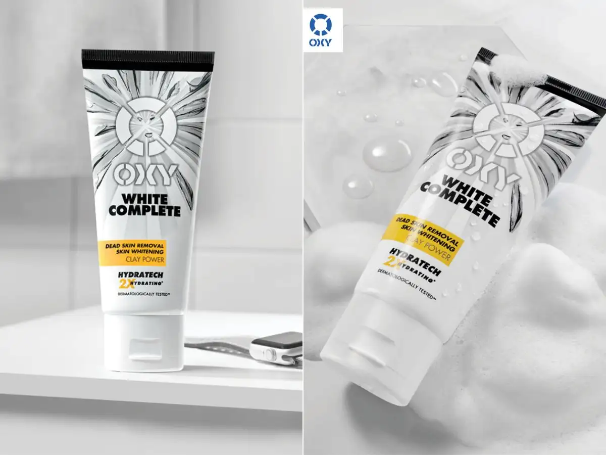 Oxy White Complete là dòng sữa rửa mặt phổ thông dành cho nam giới