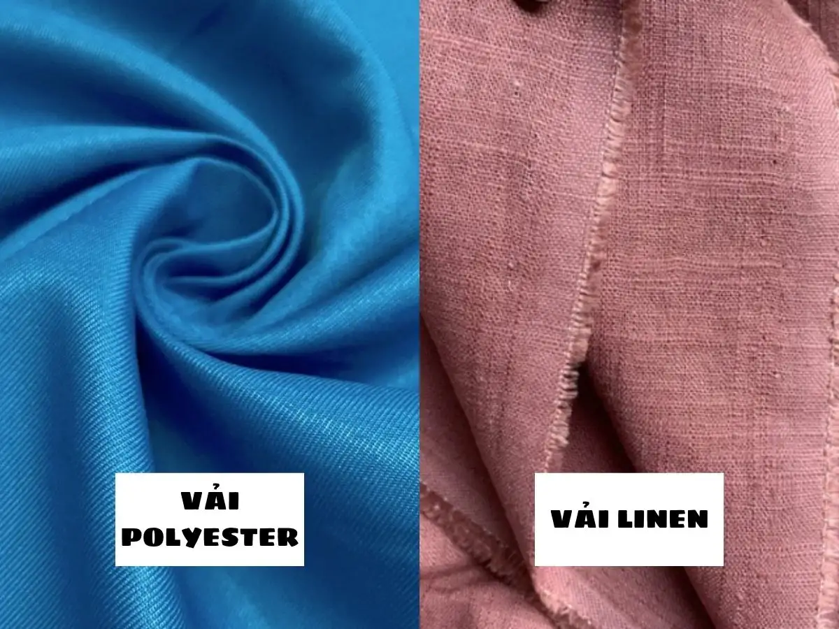 Vải Polyester và Linen chống nhăn rất tốt