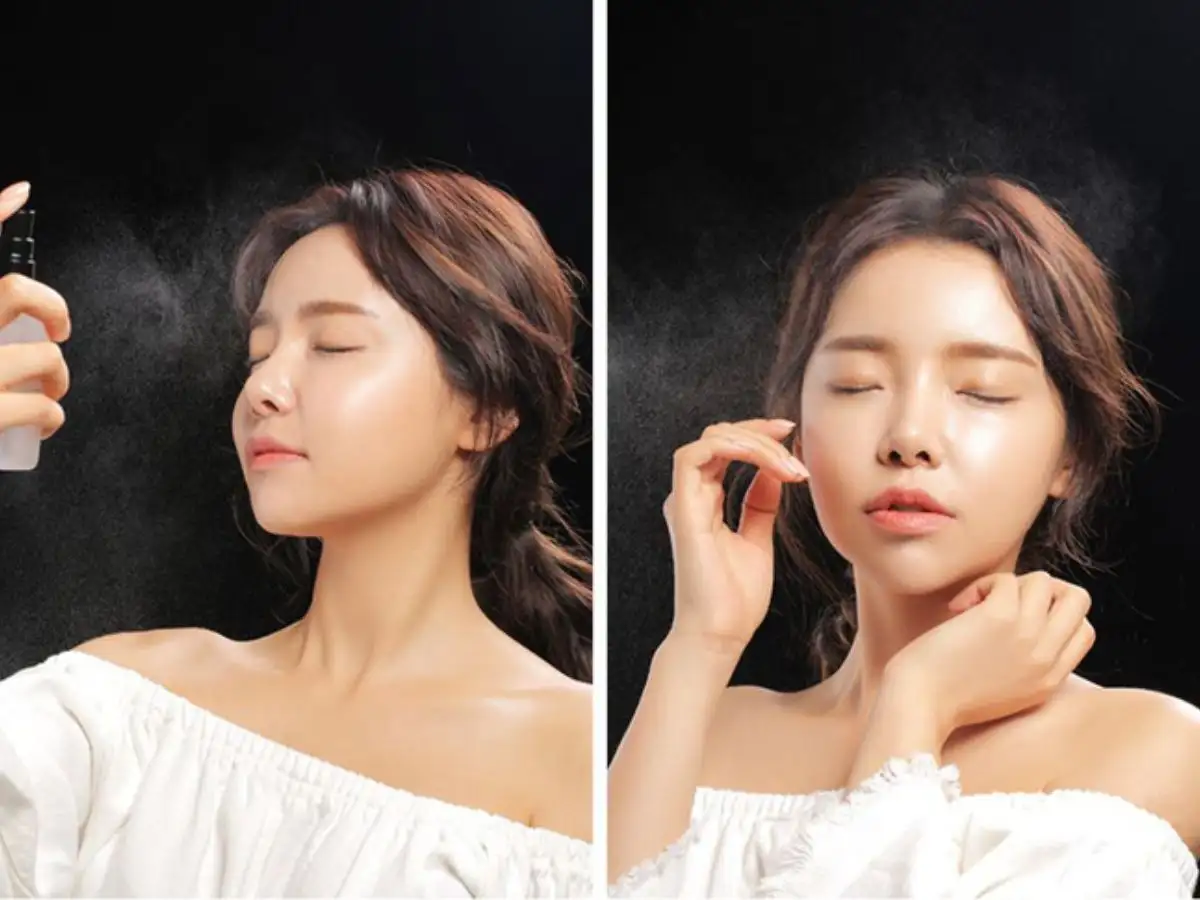 Tùy thuộc vào mục đích sử dụng, bạn có thể chọn để xịt khoáng khô tự nhiên hoặc vỗ nhẹ