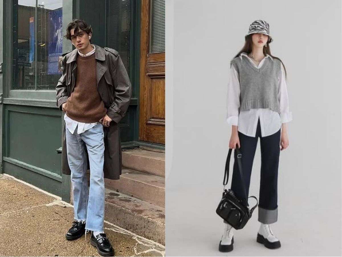 Kỹ thuật phối đồ layering chính là bí quyết cho thời trang mùa lạnh.
