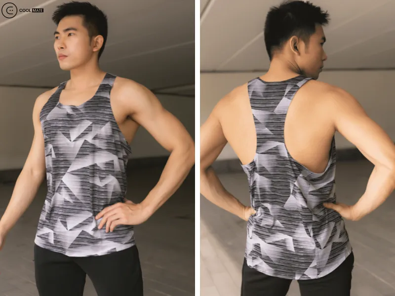 áo ba lỗ chạy bộ nam