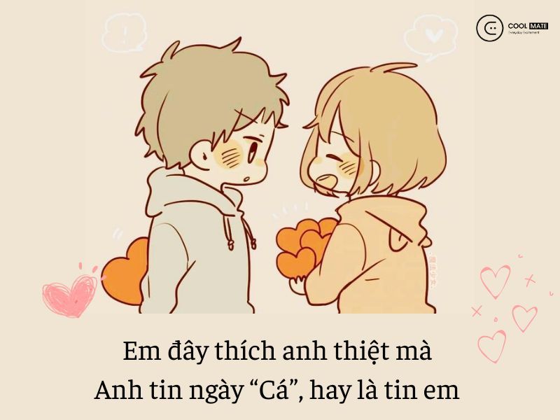 cap thả thính cá tháng tư ngọt ngào thả là dính ngay Coolmate