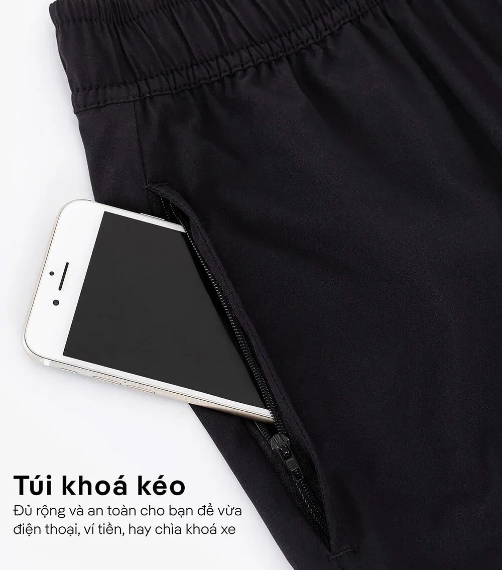 Quần jogger nam daily pants với túi kéo khóa tiện lợi đựng đồ dùng cá nhân nhỏ gọn