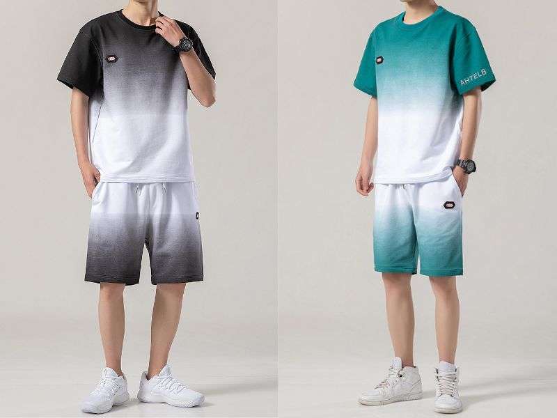 phối đồ với quần short họa tiết nam
