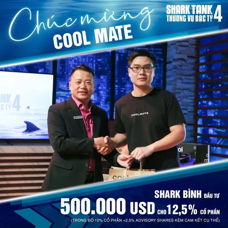 Coolmate được nhiều người biết tới sau chương trình Shark Tank mùa 4