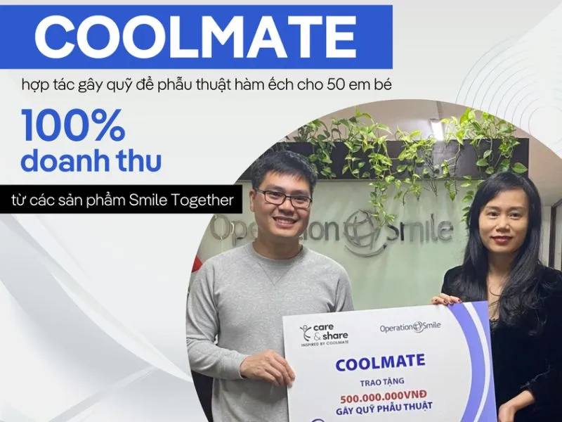 Coolmate hợp tác với Operation Smile