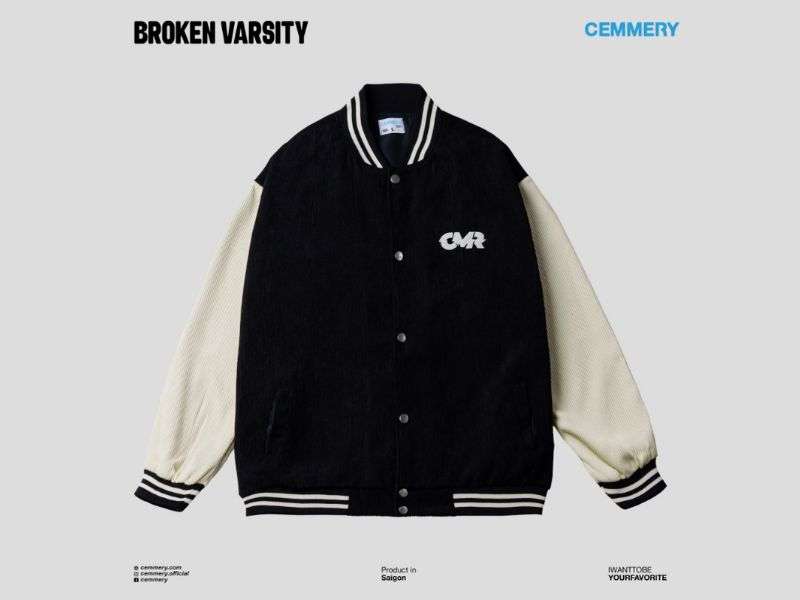 Top 12 mẫu áo khoác varsity jacket local brand giá rẻ chất lượng Coolmate