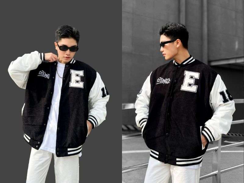 Top 12 mẫu áo khoác varsity jacket local brand giá rẻ chất lượng Coolmate