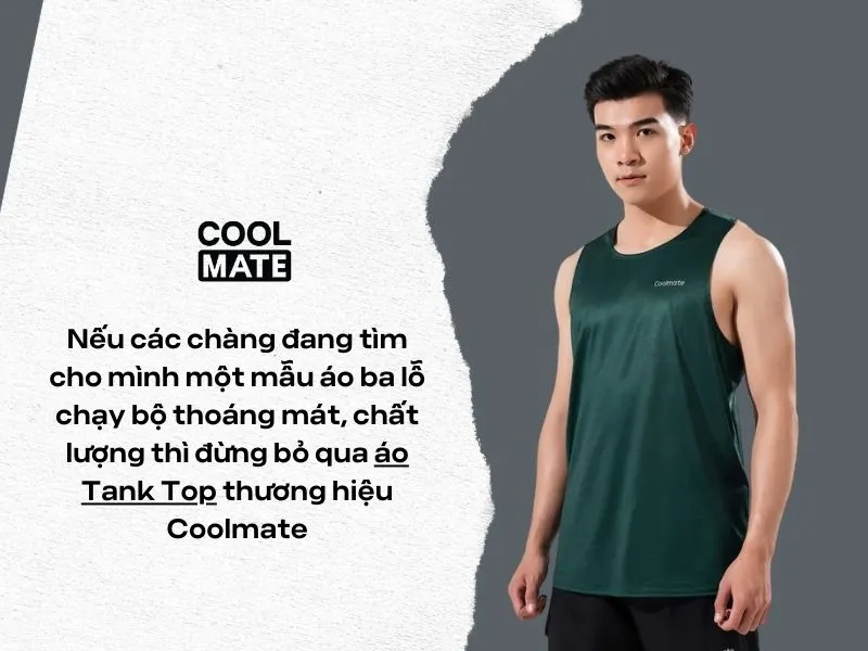 Áo Tank Top chạy bộ nam fast free run